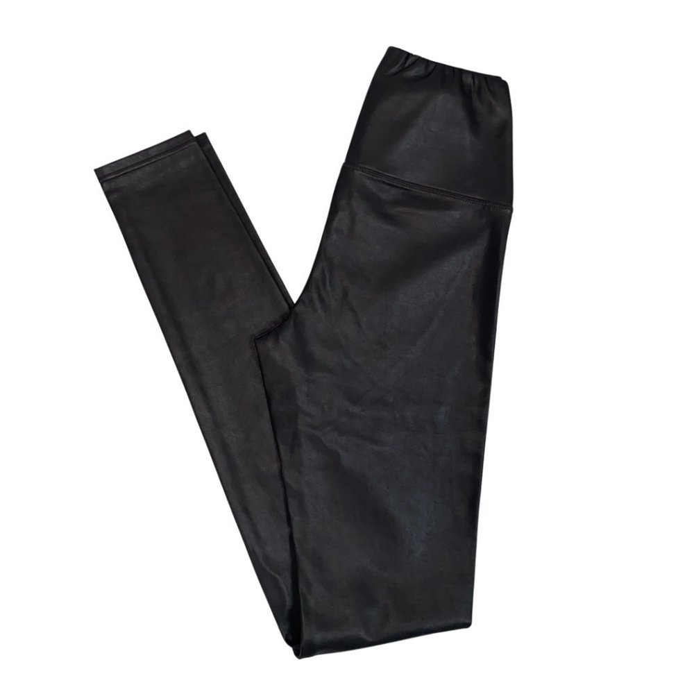 Aritzia Daria Pant Vegan Leather Leggings Sz Small WILFRED FREE Mocha Brown